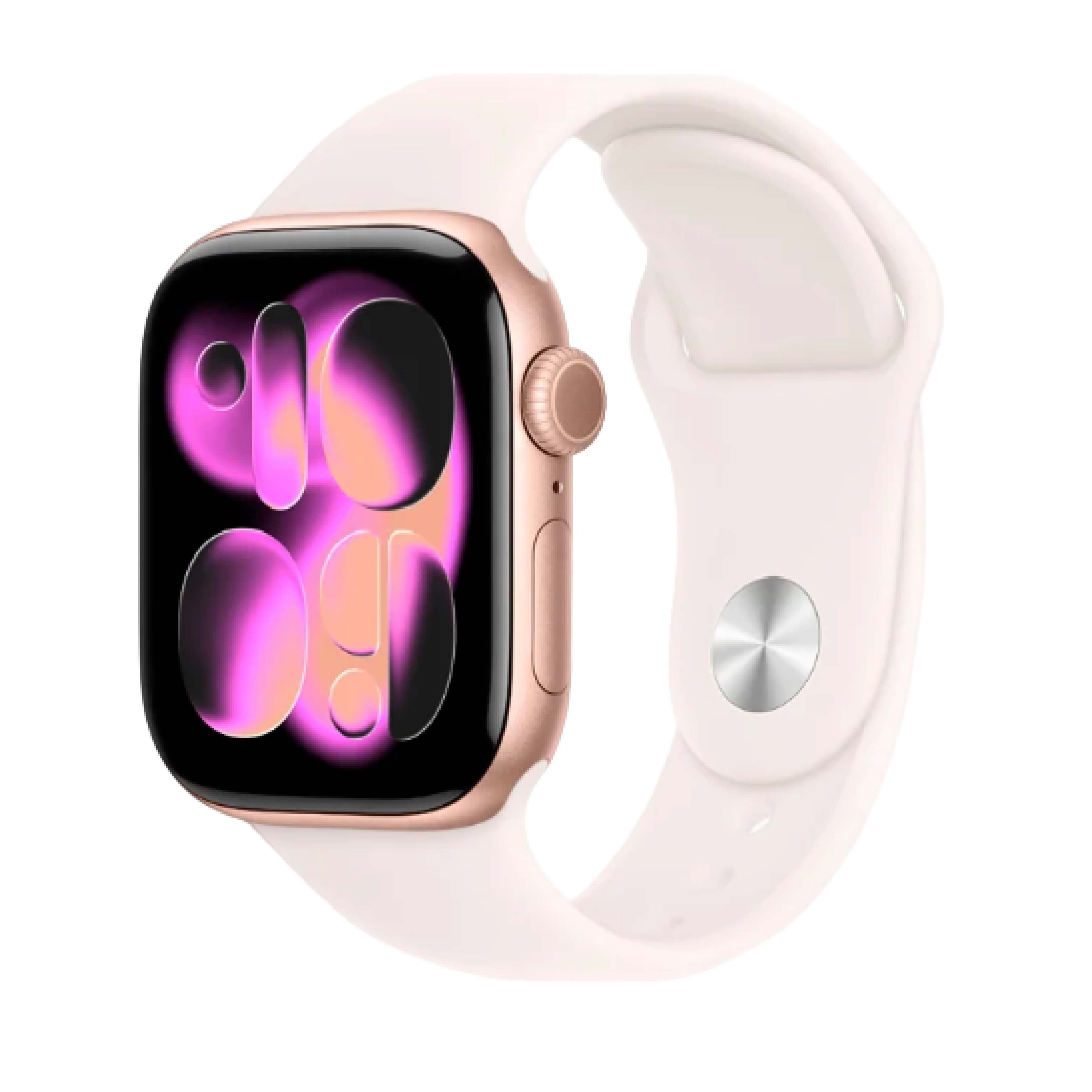 Apple Watch Series 11, 42 мм, MEU04LW/A, GPS — розовое золото, Sport Band S/M