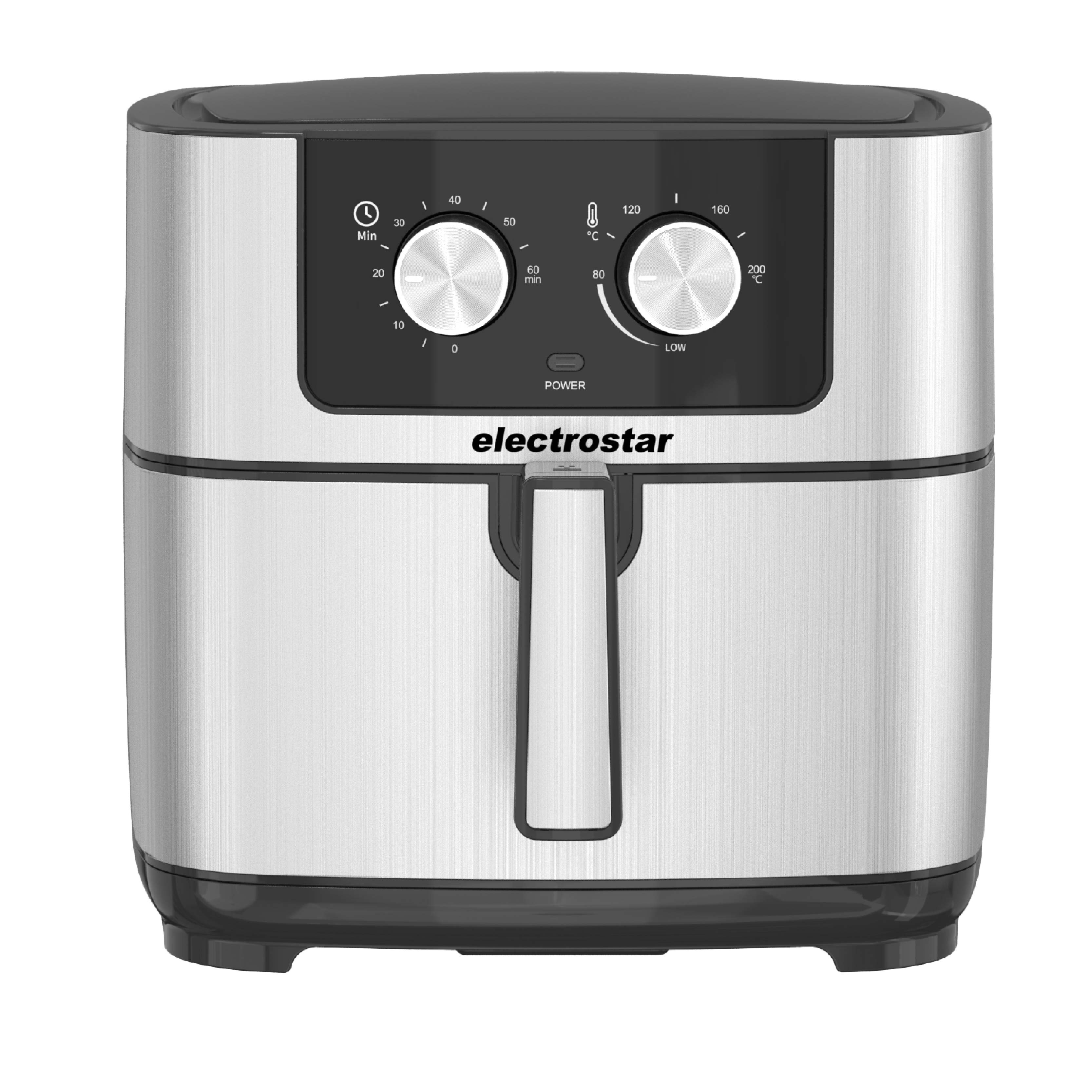 Аэрофритюрница Electrostar 10 л, аналоговая, чёрная/нержавейка AF1001