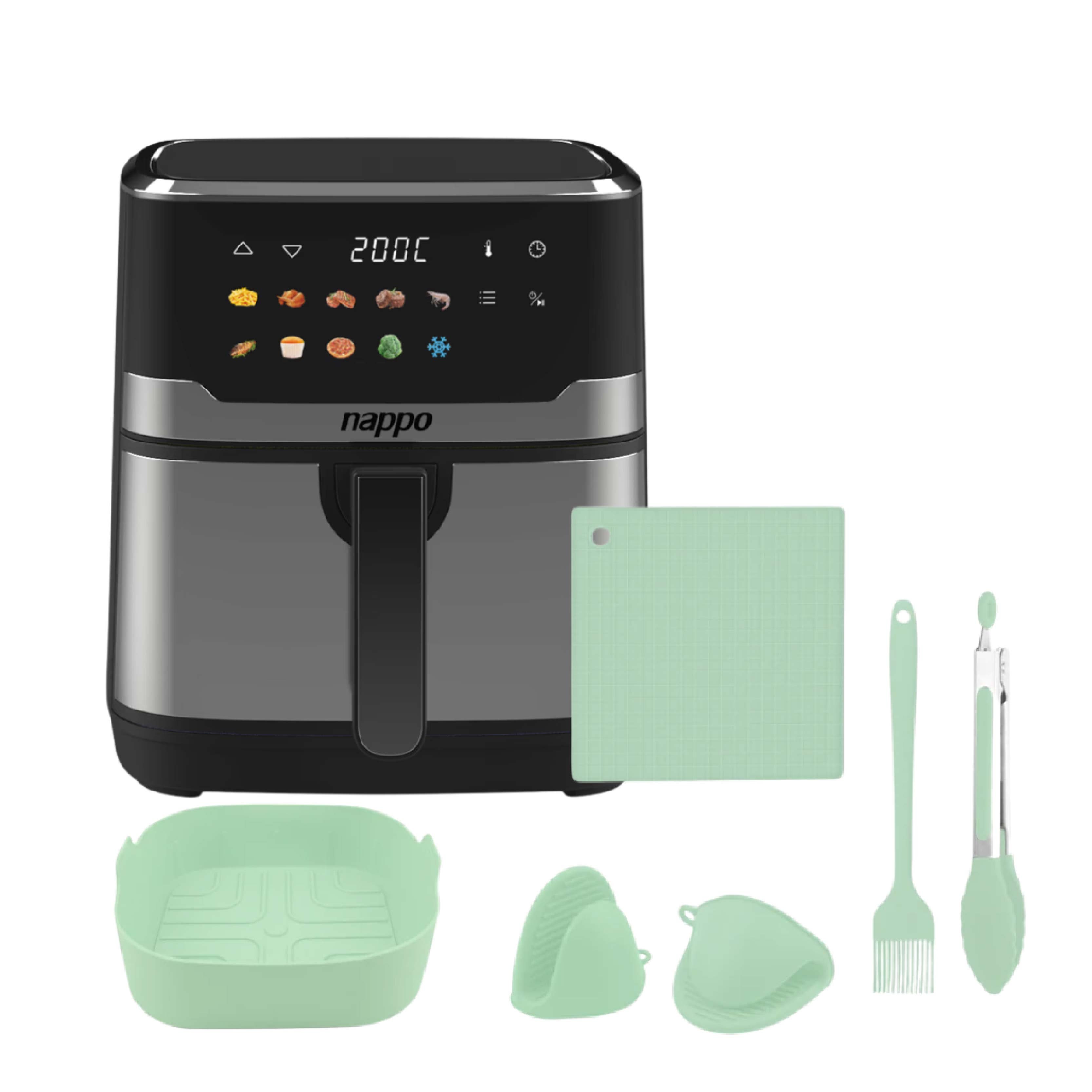 Airfryer Nappo NEF-252 Dig. 6,5L +set De Utensilios