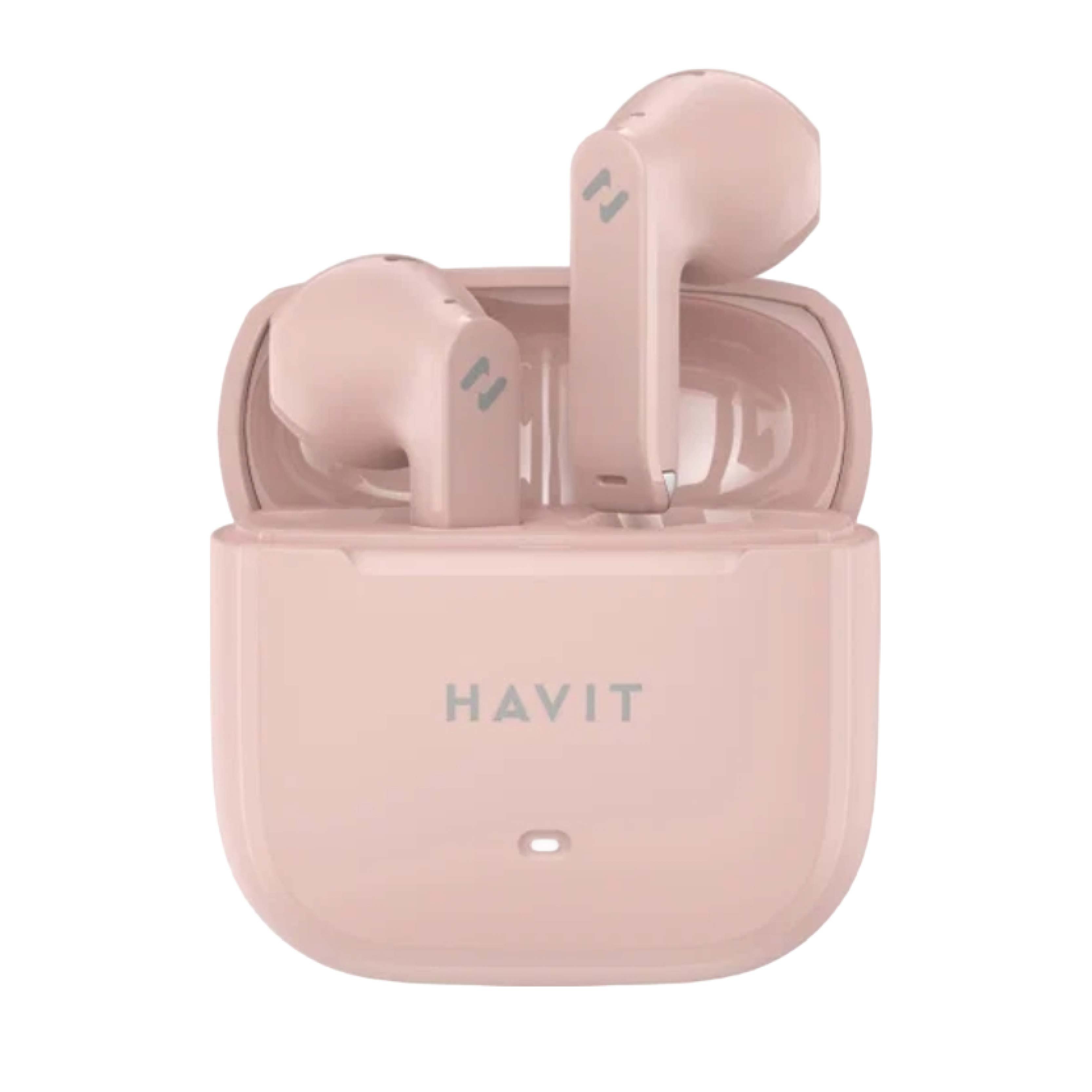 Беспроводные наушники Havit TW966 Bluetooth, розовые