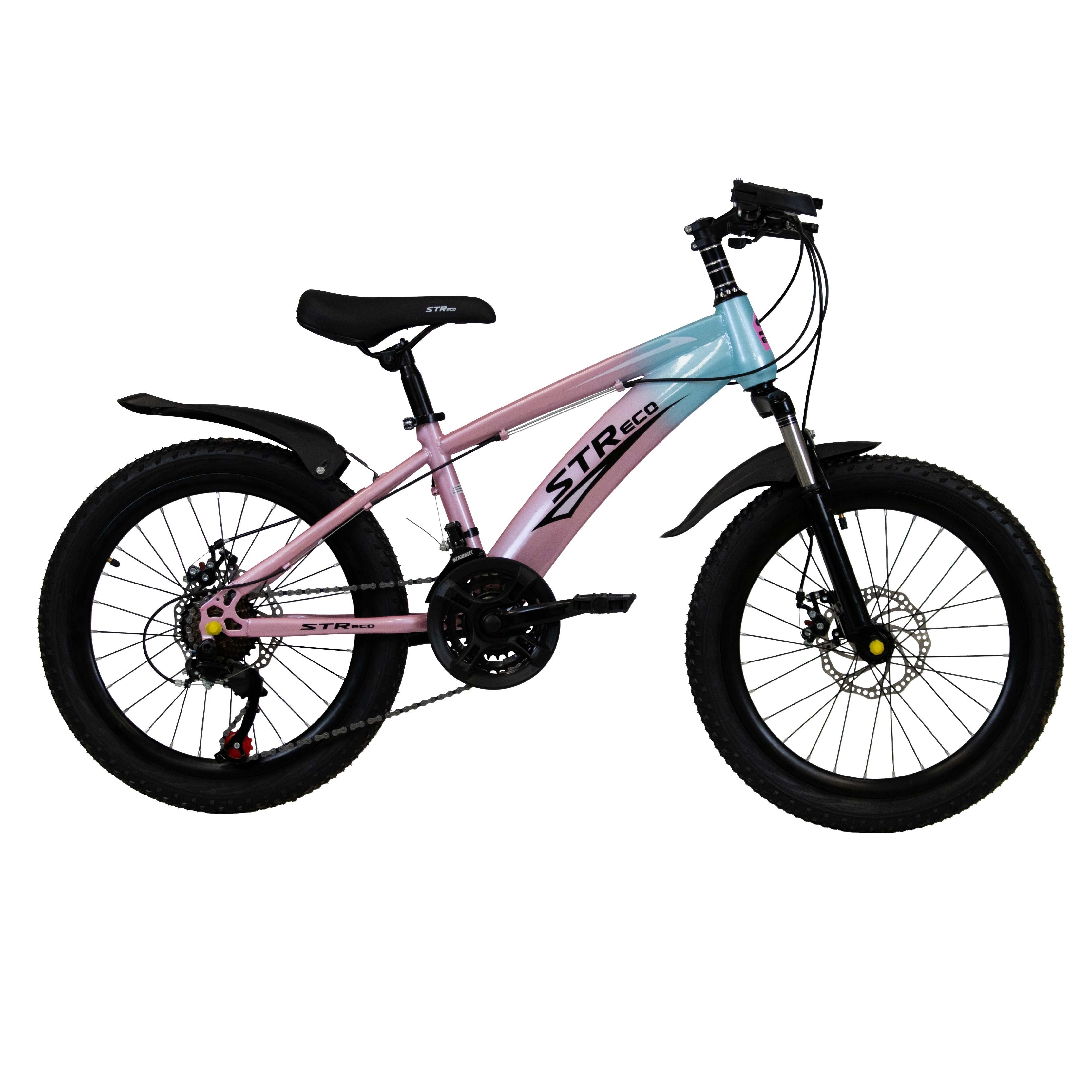 Детский велосипед STR Eco 20", розово-голубой