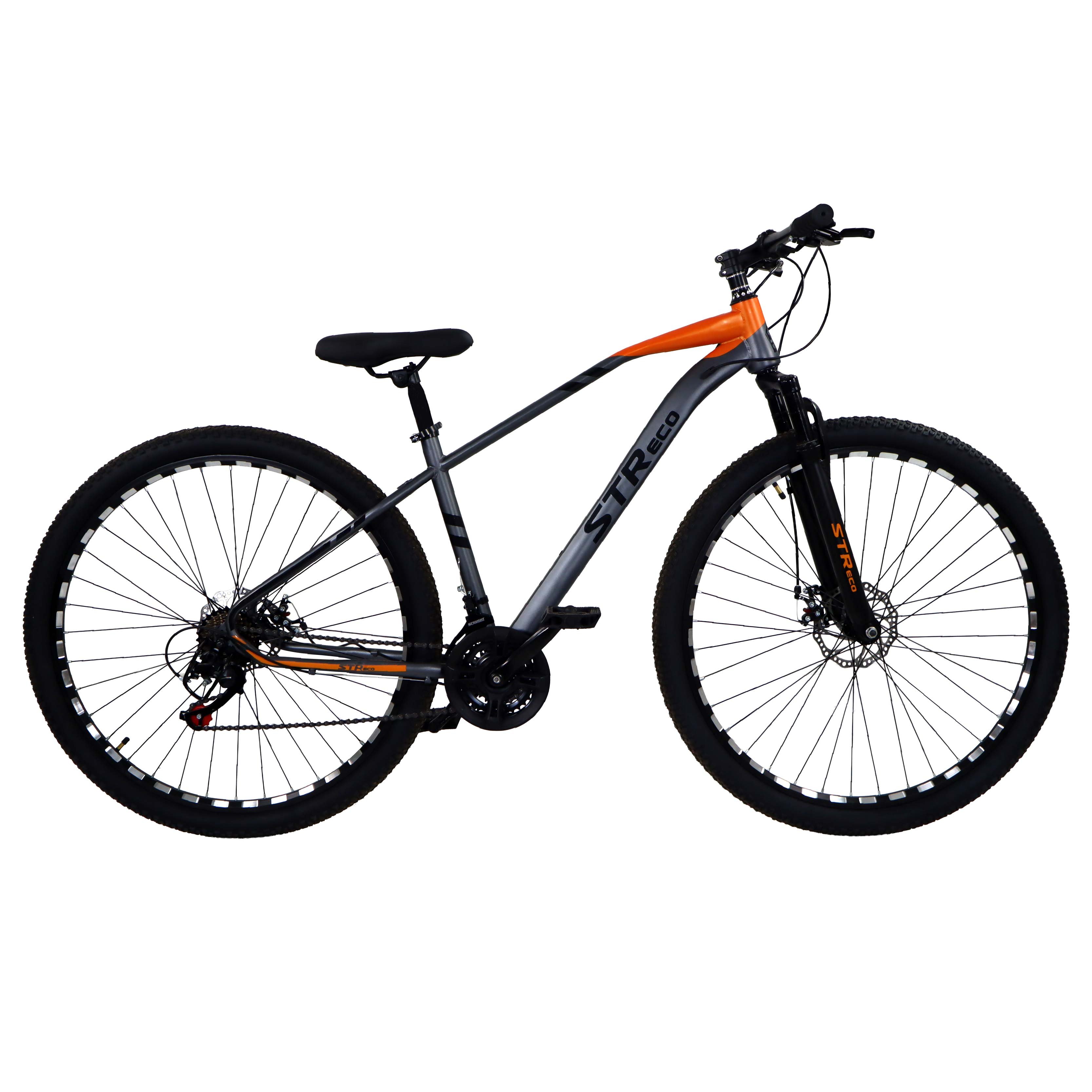 Велосипед STR Eco 29", серо-оранжевый