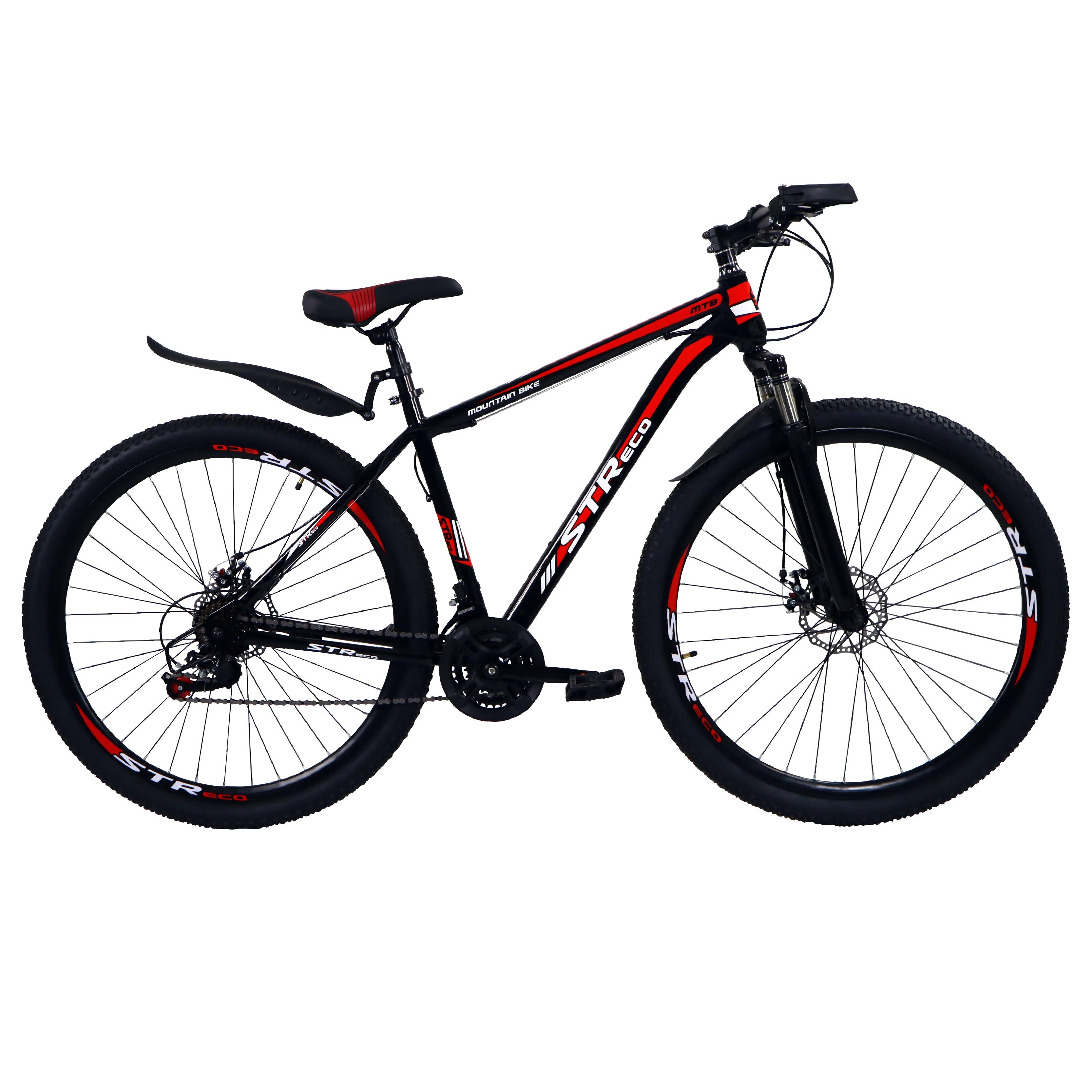 Велосипед STR Eco 29", красно-чёрный