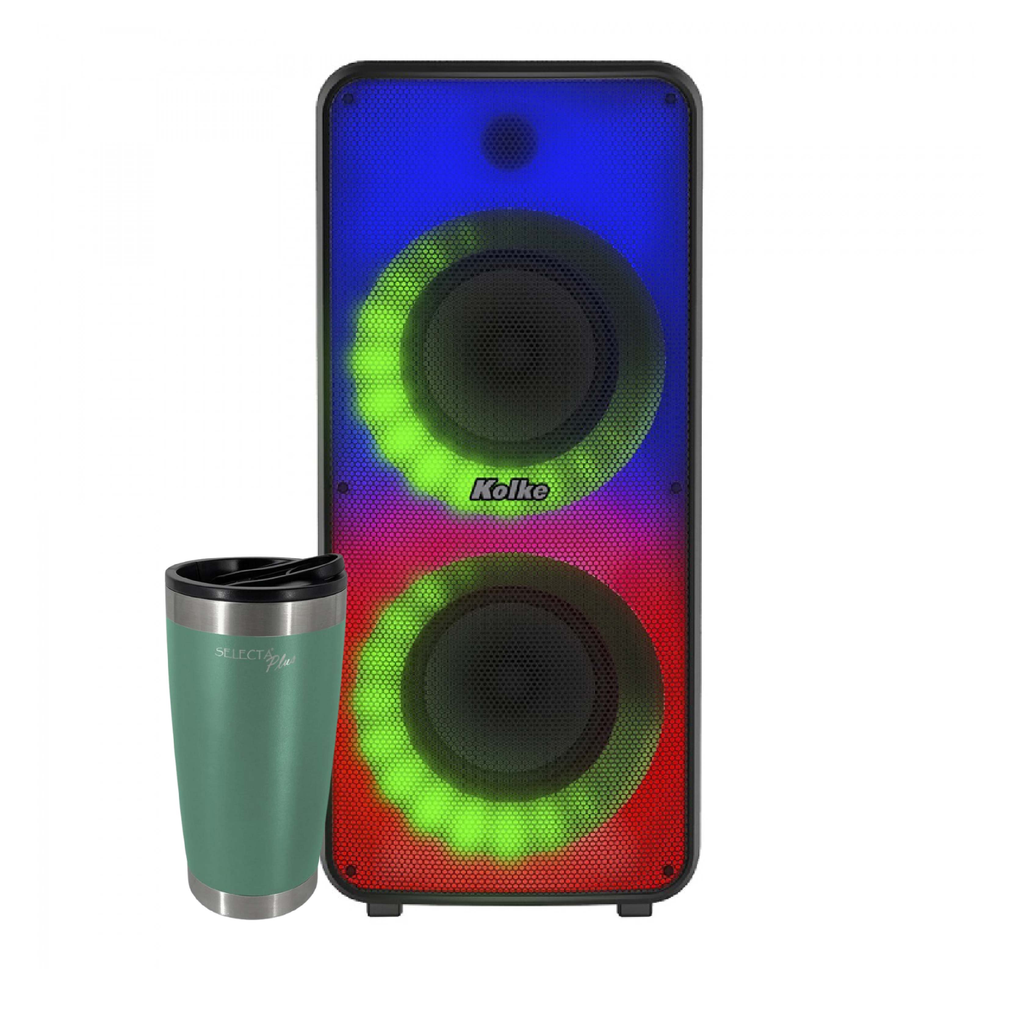 Parlante Kolke Bloom Doble 8" KPB-527+VASO Ter,select