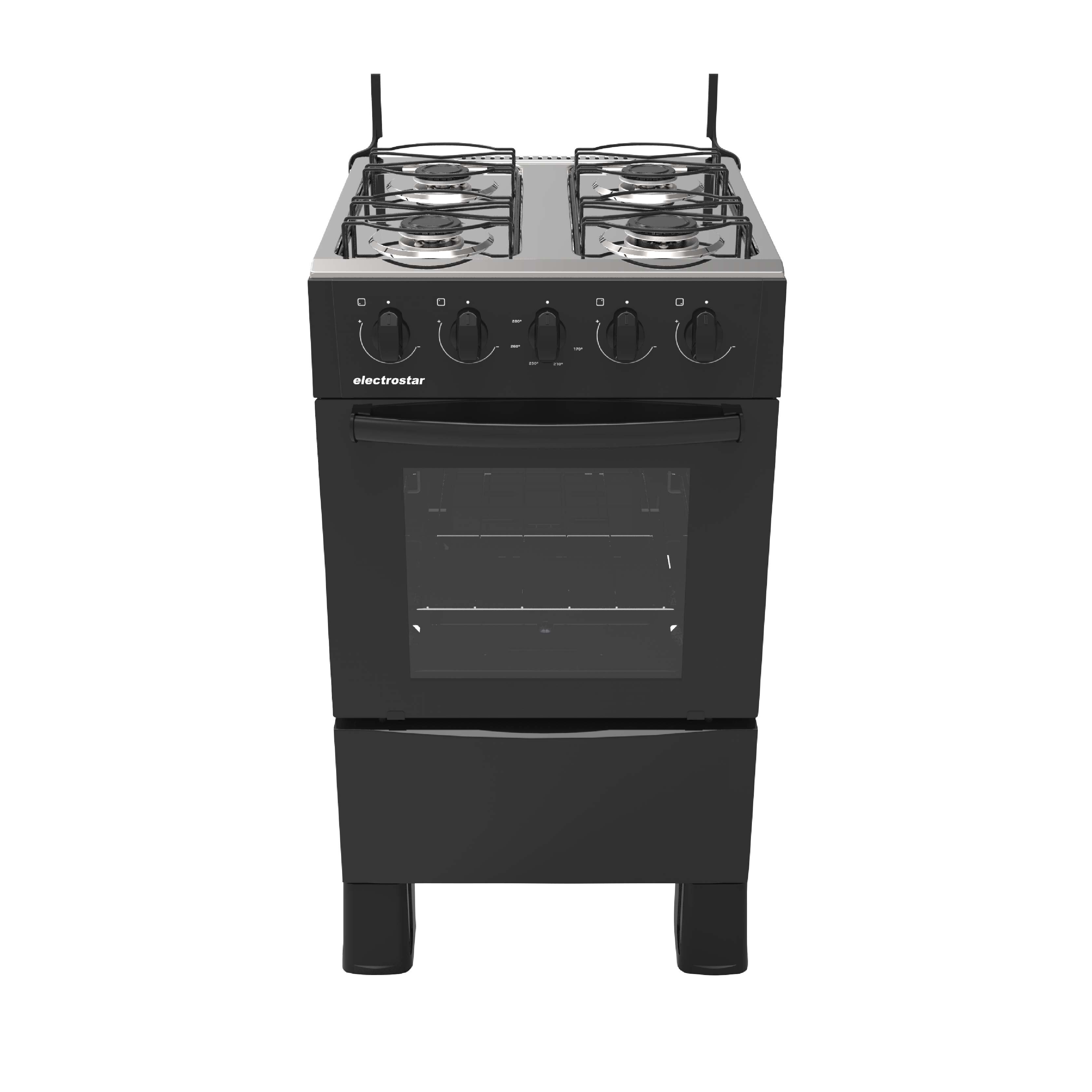 Газовая плита Electrostar 4 конфорки CG4026 чёрная