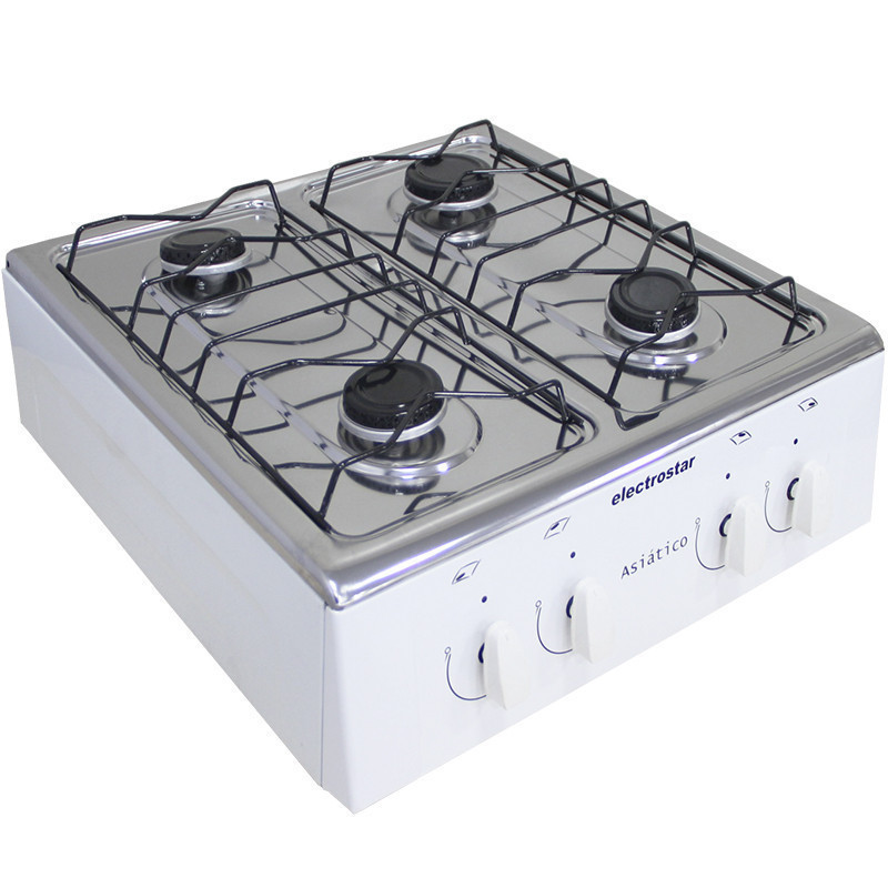COCINA ELECTROSTAR ASIATICO 4H BL D/MESA