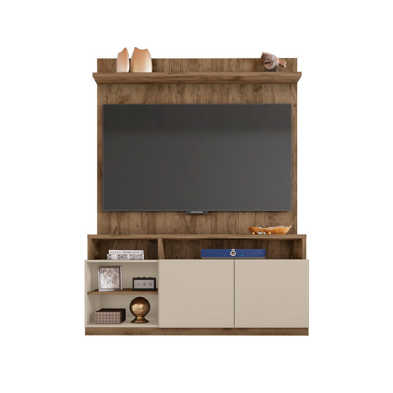 Estante Nobile Domi 55" Jatoba/off White
