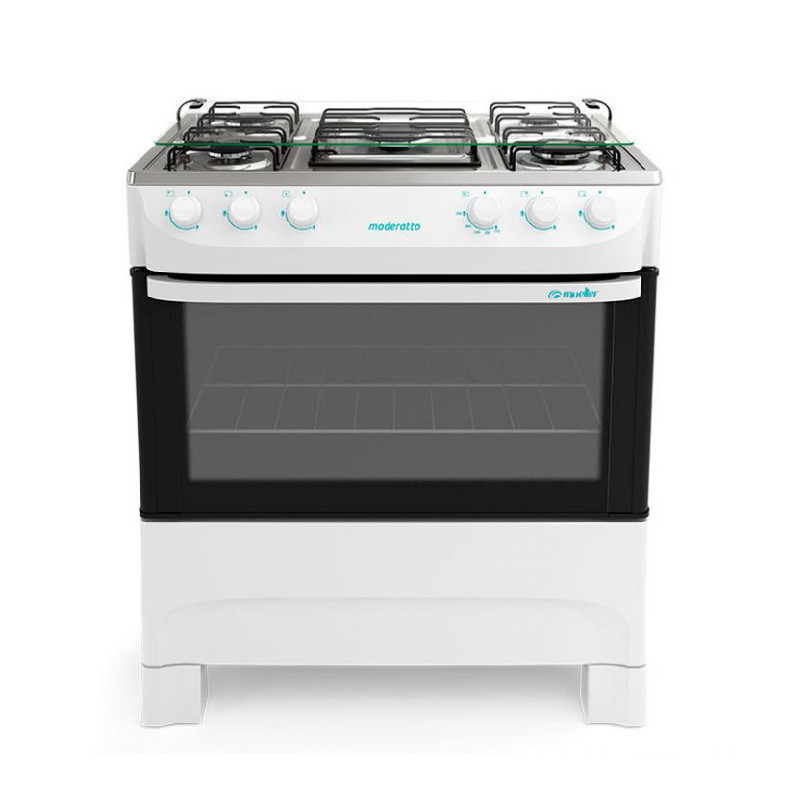 Cocina Mueller Moderatto 5H S/enc Blanca 1242