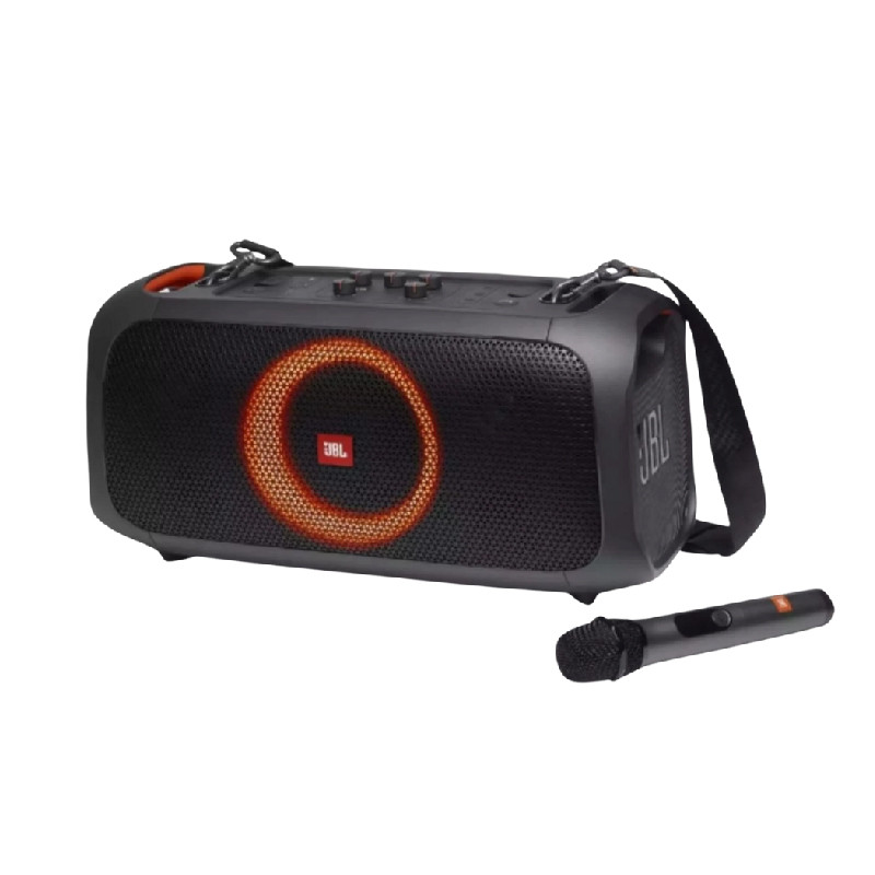 Parlante JBL Party Box On The Go Essential C/micro Bivolt Bk