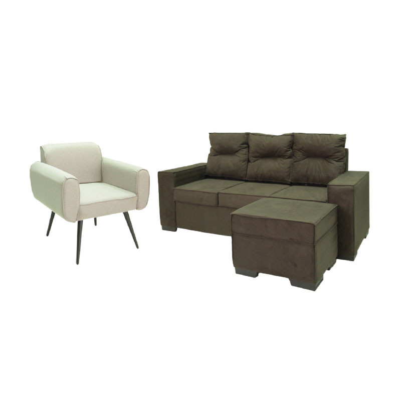 Sofa Nobile Jordan 871 Marron Oscuro