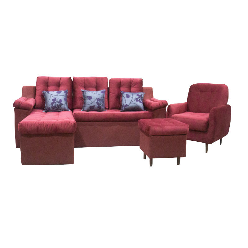 Sofa Nobile Barcelona 869/404 Bordo Pol/puff