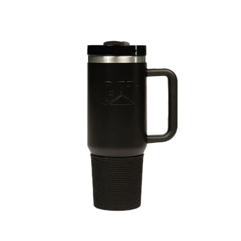Vaso Termico Cat 1.3L C/manija Frio/calor Negro