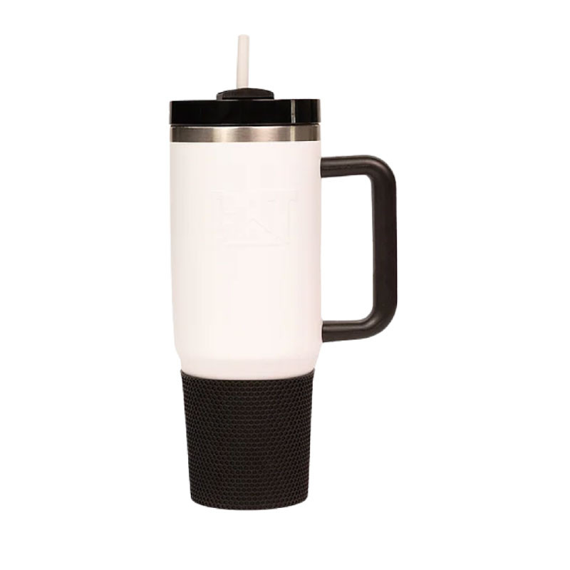 Vaso Termico Cat 1.3L C/manija Frio/calor Blanco
