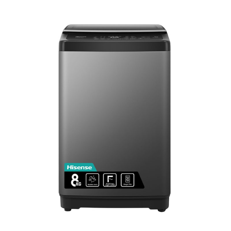 Lavarropas Hisense WTJA802T/8030UT Aut. 8KG C/s Silver