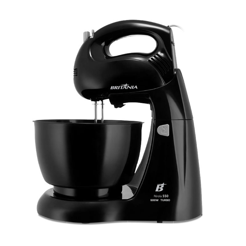 Миксер Britania Perola 4,3 л 550, 4 скорости, 500 Вт, чёрный
