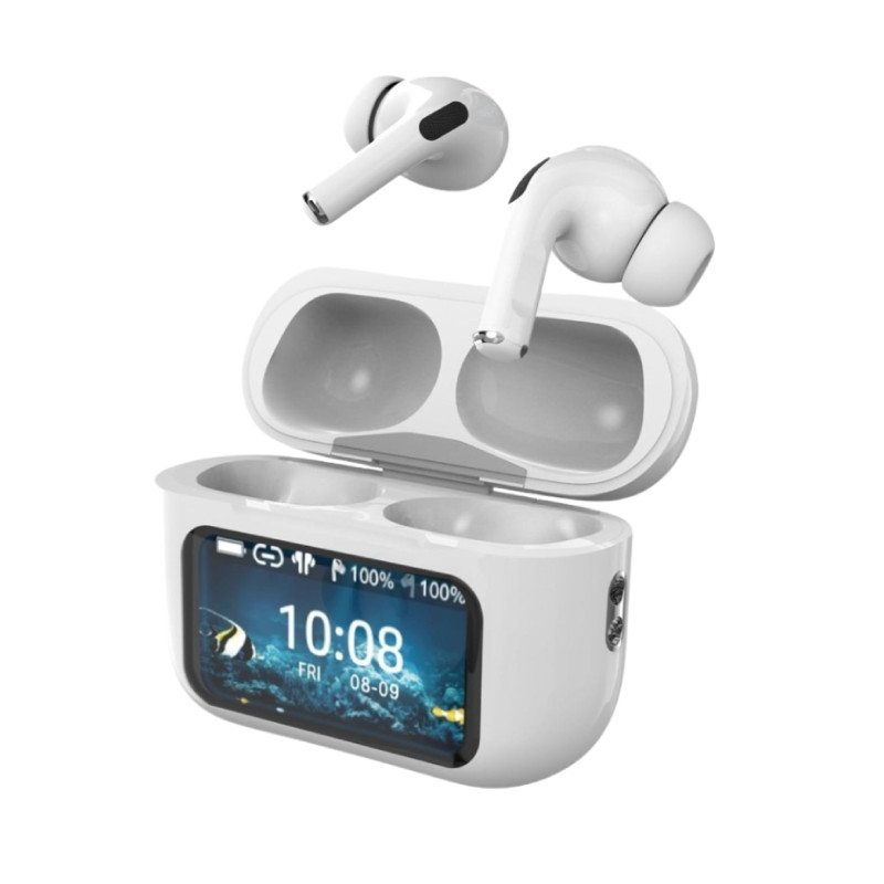 Auricular Havit Earbuds WS-014 Digital Display Blanco