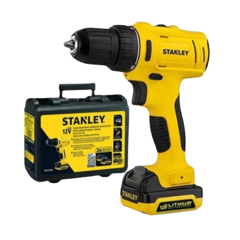 Taladro Stanley Percutor SCH121S2K 10MM 12V C/maletin