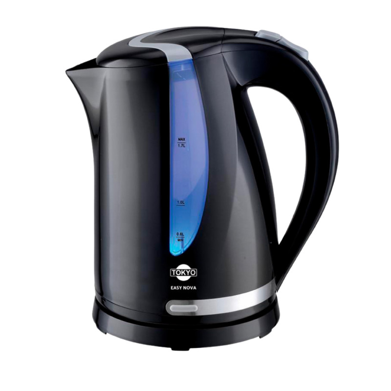 Электрочайник Tokyo Easy Nova Black, пластиковый, 1,7 л, чёрный
