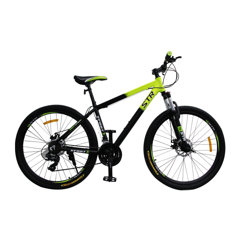 Велосипед STR Xfort T2, зелёный, 27,5", дисковые тормоза, алюминий