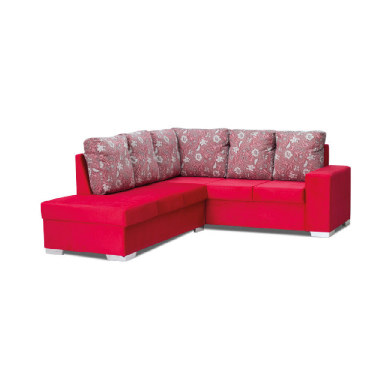Угловой диван Nobile Bruselas 281/408, красный, Ltd L3 (7583)