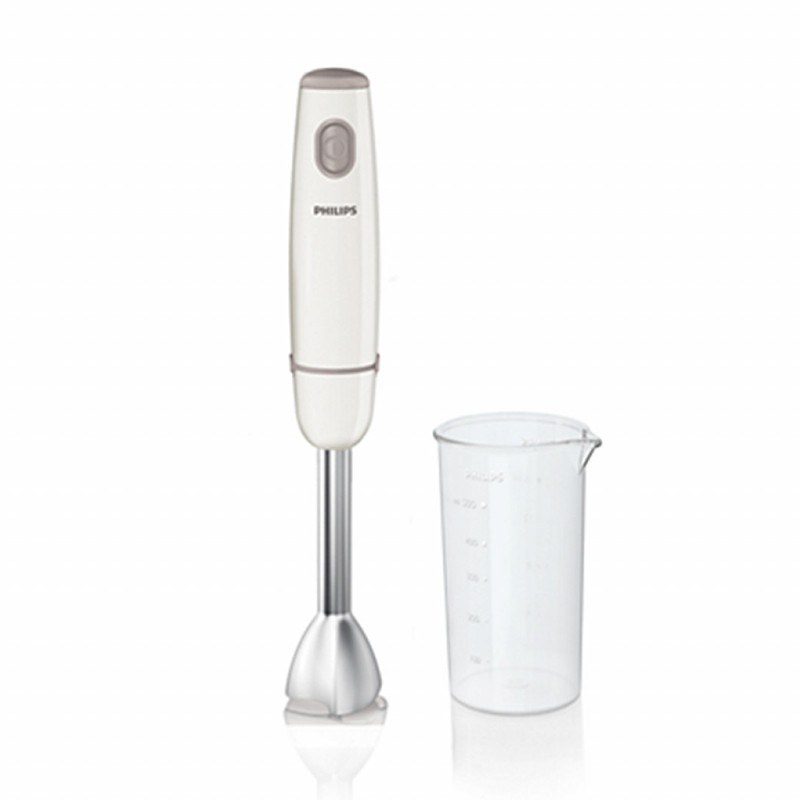 Блендер Philips HR1604/00, 1 скорость, погружной, нержавеющая сталь, чаша 500 мл