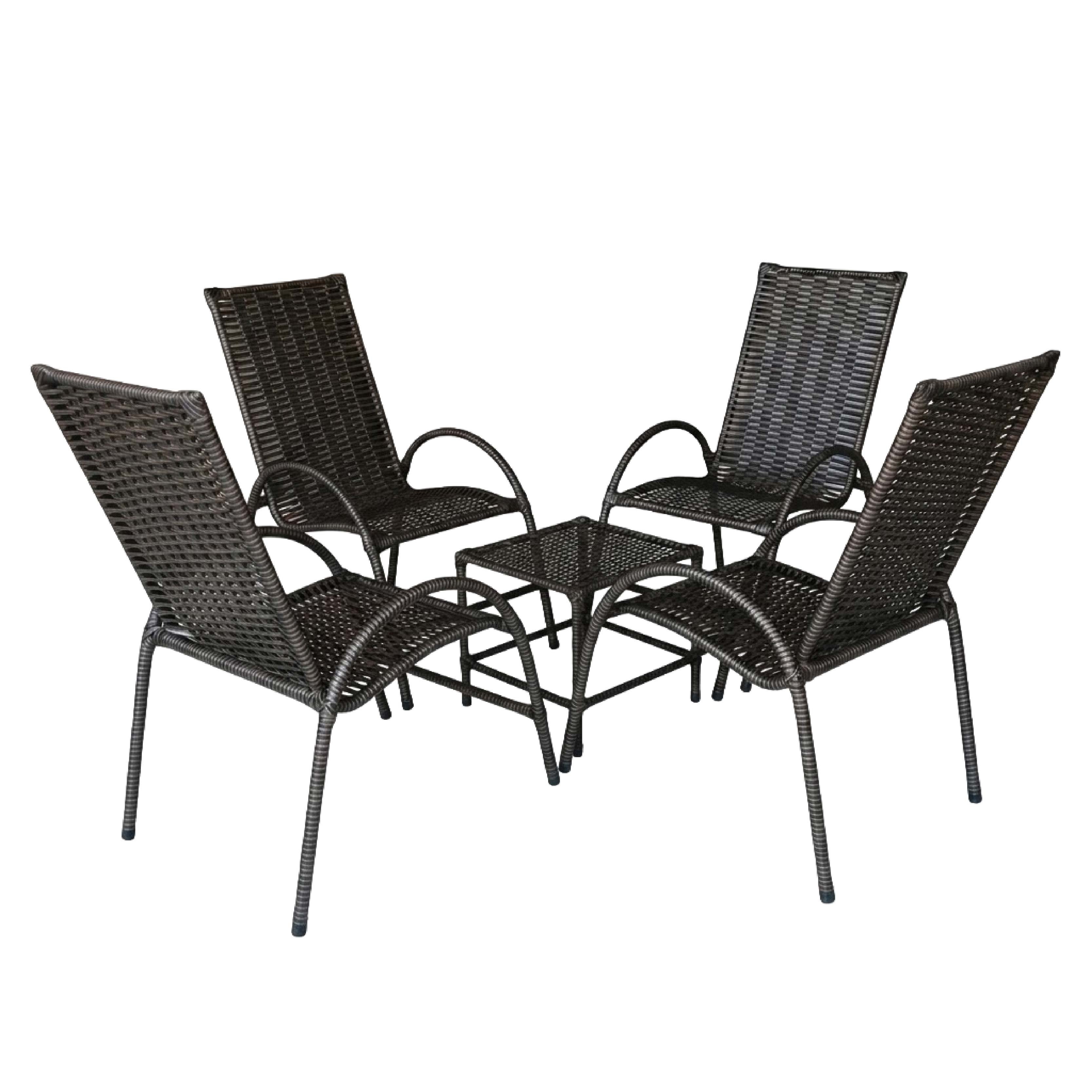 Juego De Jardin A&f Estrella 4S C/m Tabaco