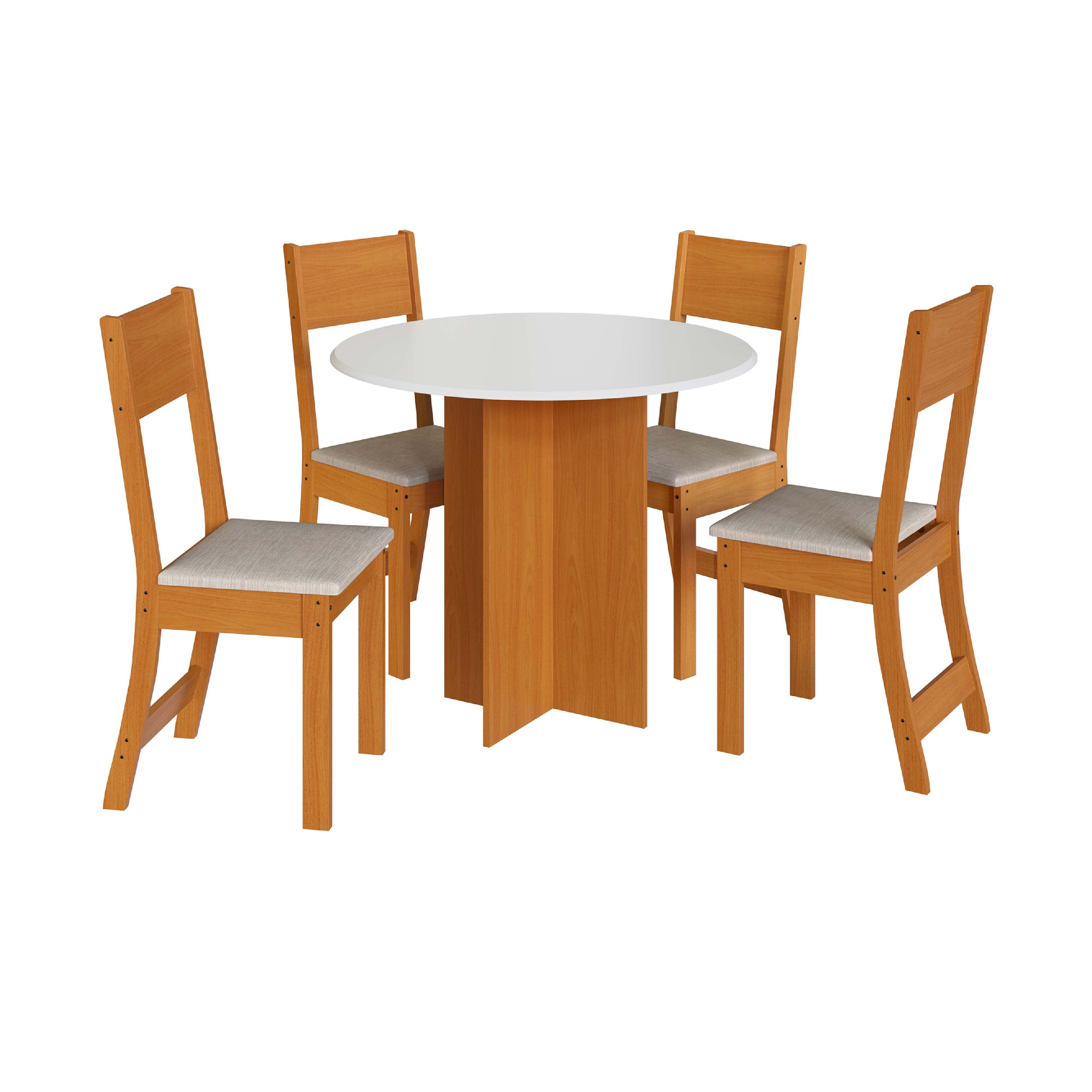 Juego De Comedor Abba Alice 4S Freijo Trend/off White