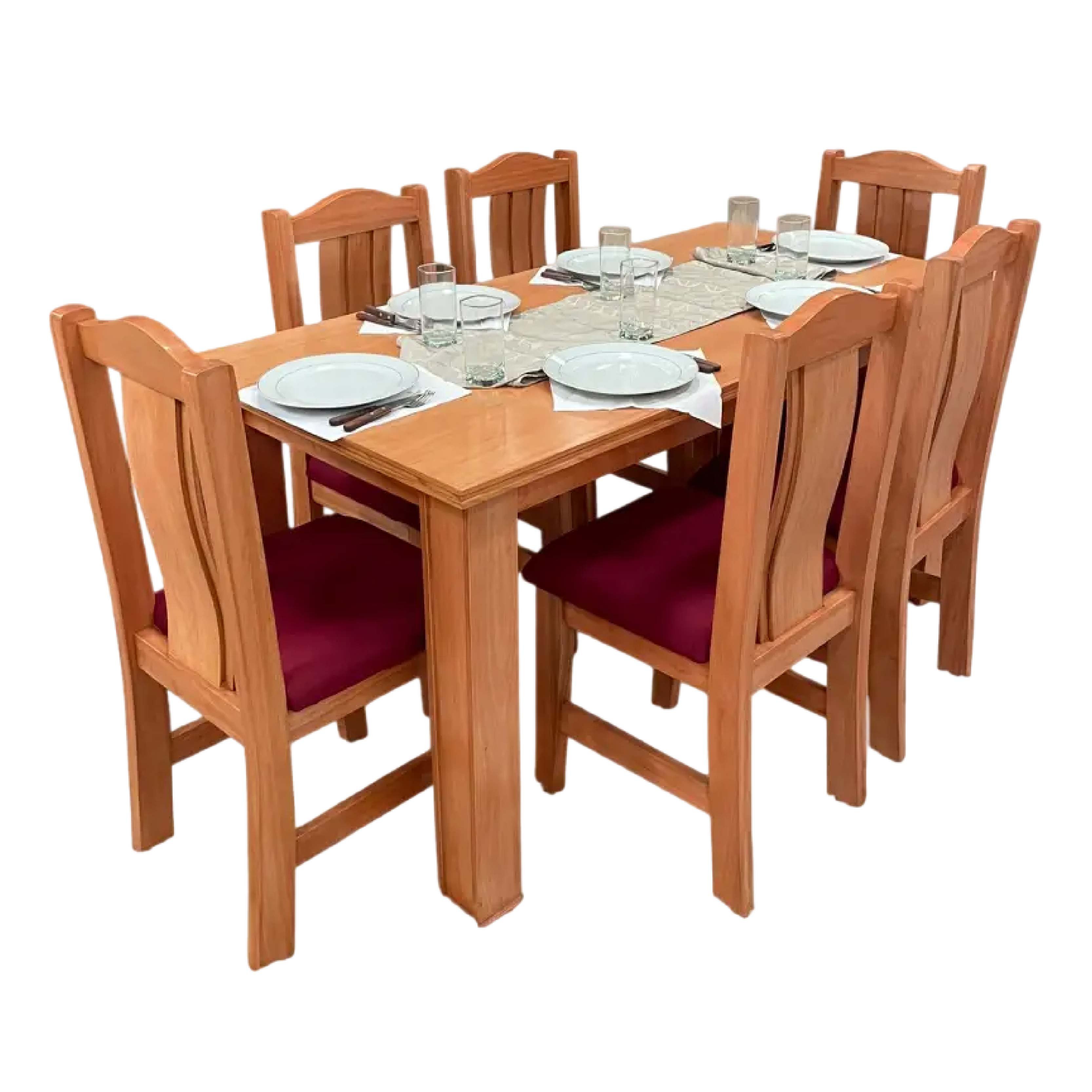 Juego De Comedor Cbc Paulista 6S Mrr/brd