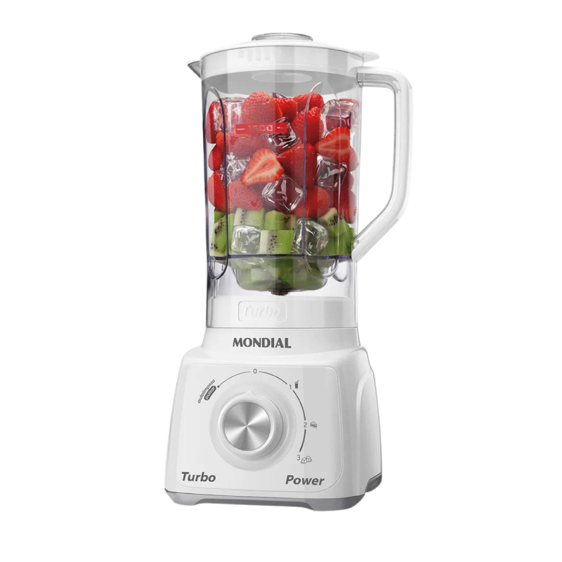 Licuadora Mondial L-99WG 2,2L C/filt 3VEL. 550W Bl