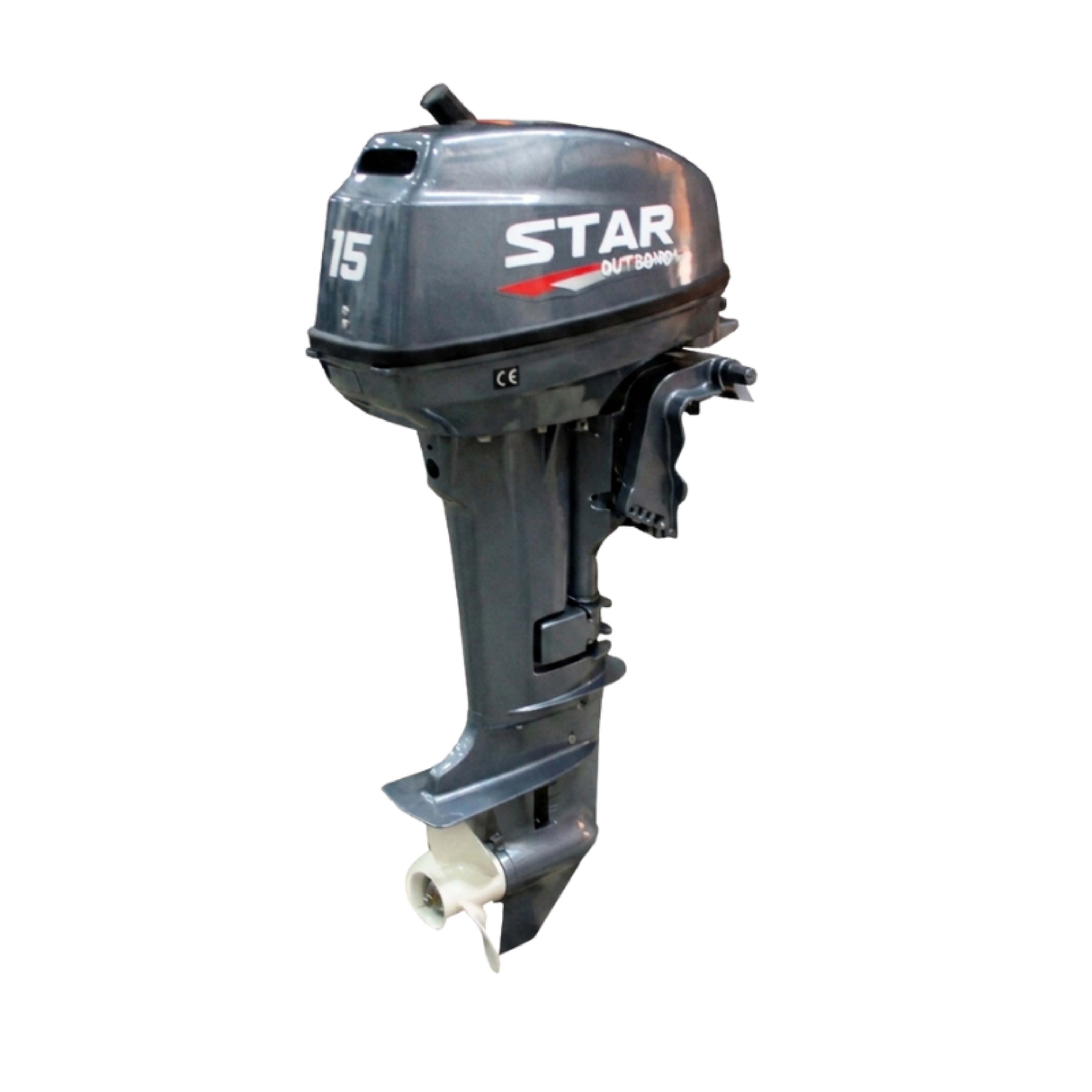 Лодочный мотор Star 15 л.с. 2T, серый