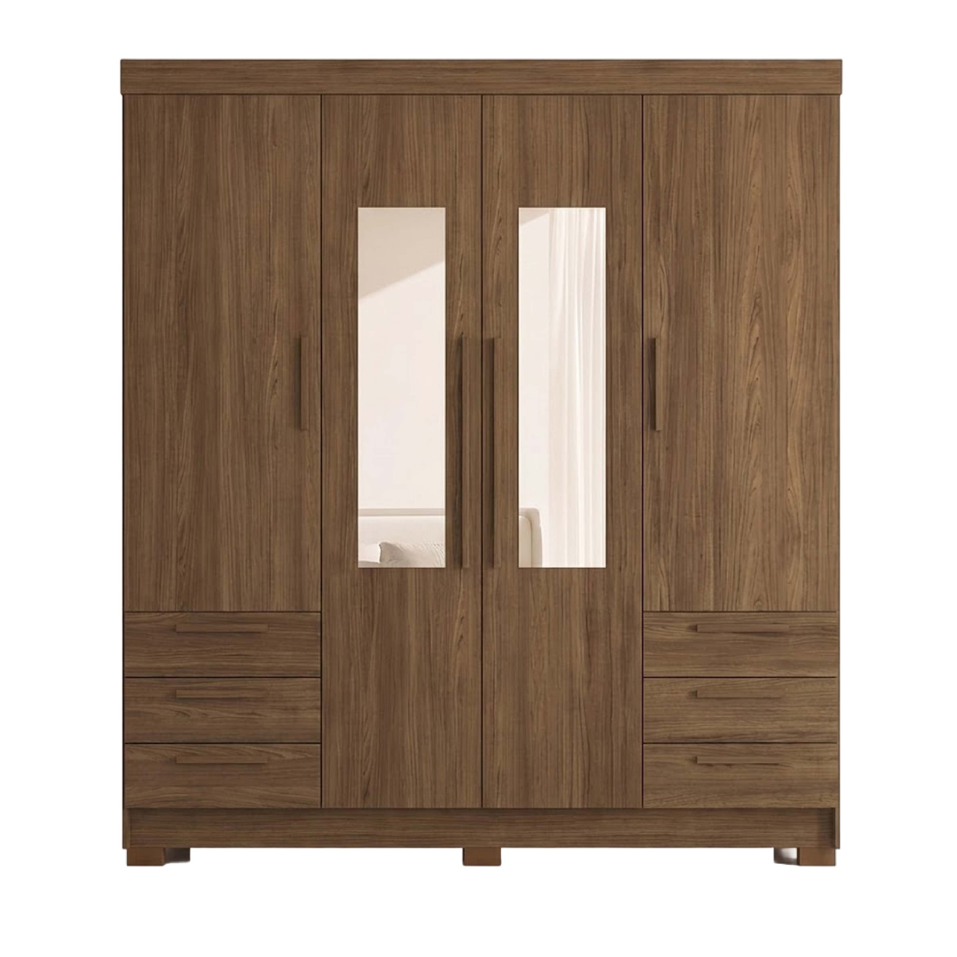 Ropero Nobile Irati 4P/6C Jatoba C/ Espejo