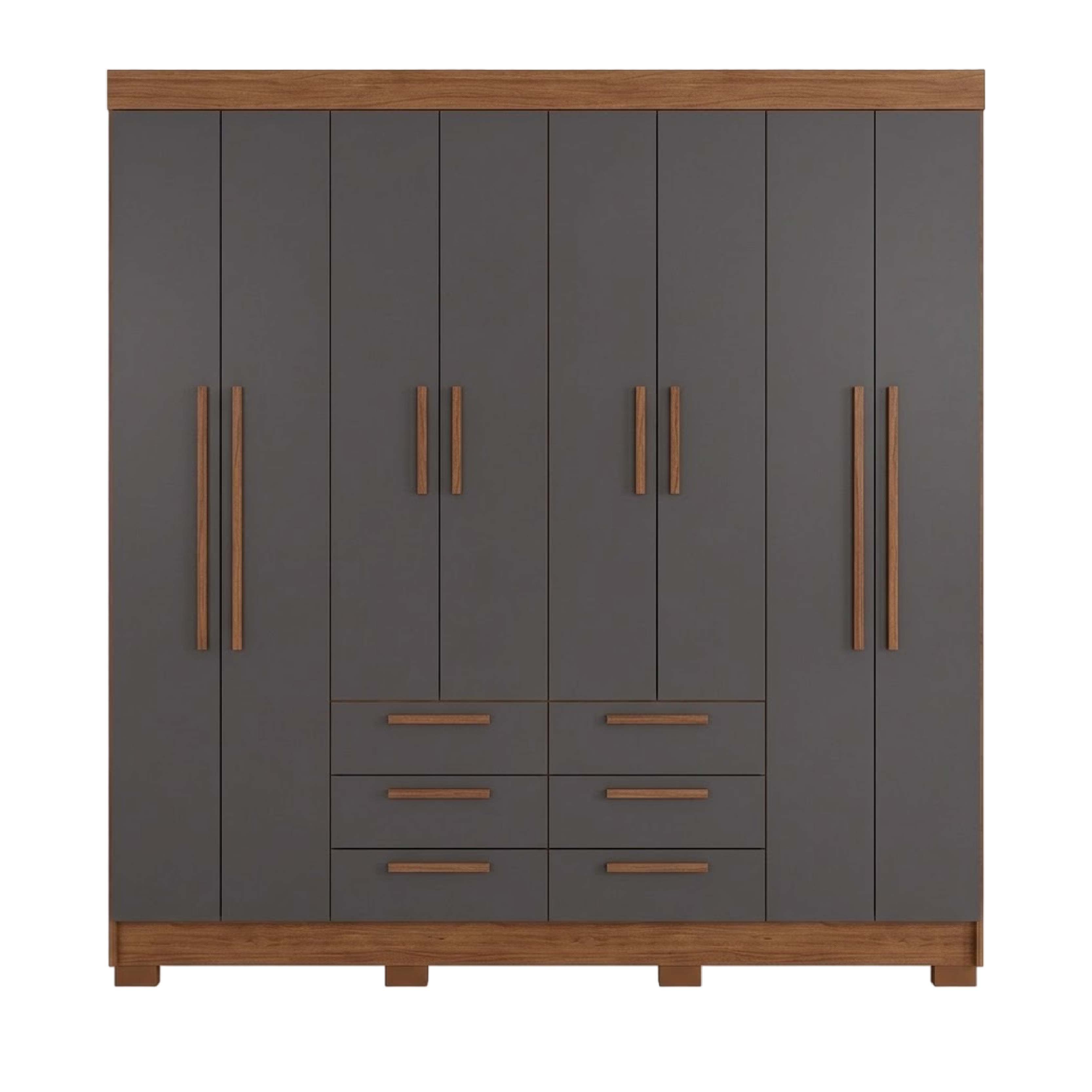 Ropero Nobile Paranavai 8P/6C Jatoba/grafite