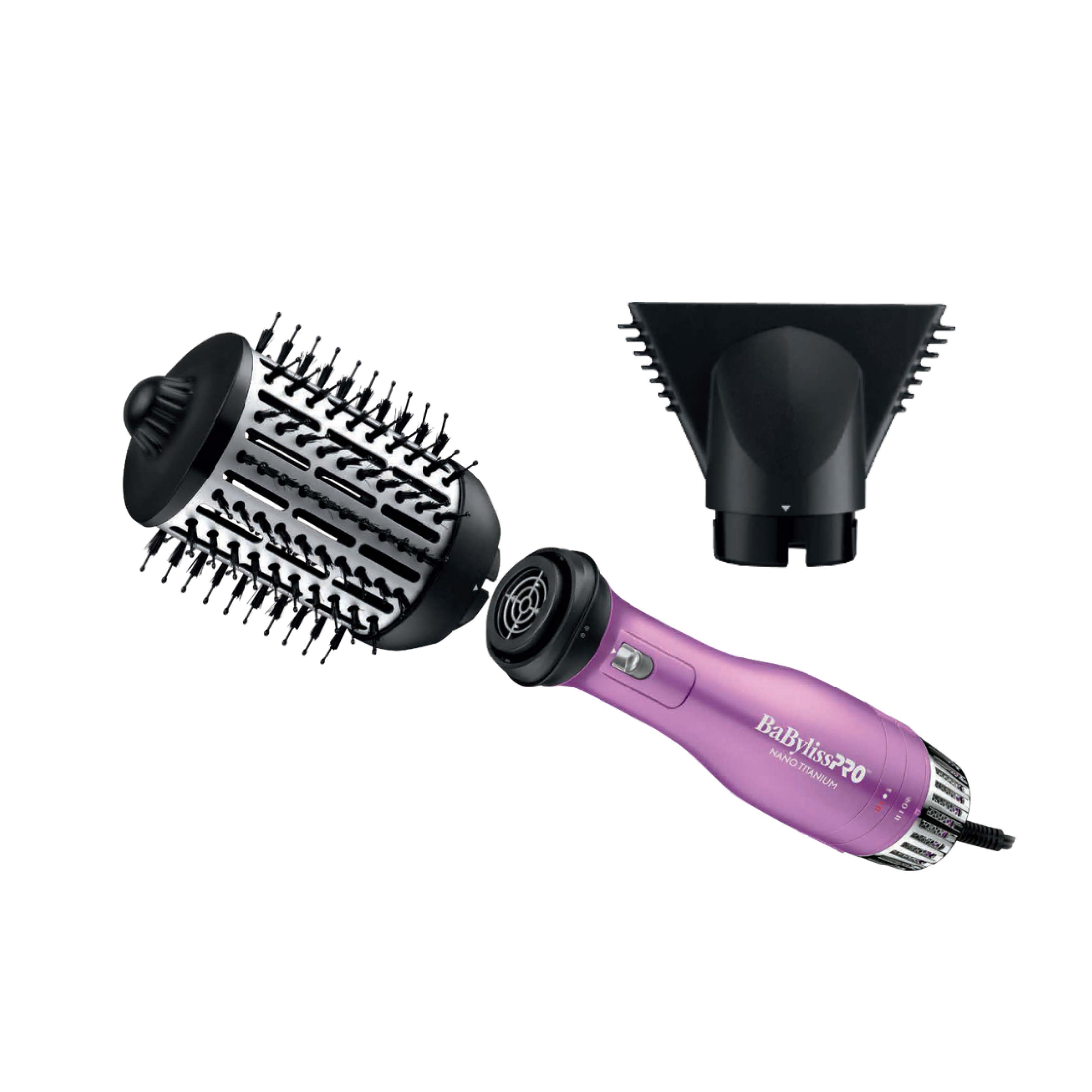 Щётка-выпрямитель Babyliss 2 в 1, цвет магента