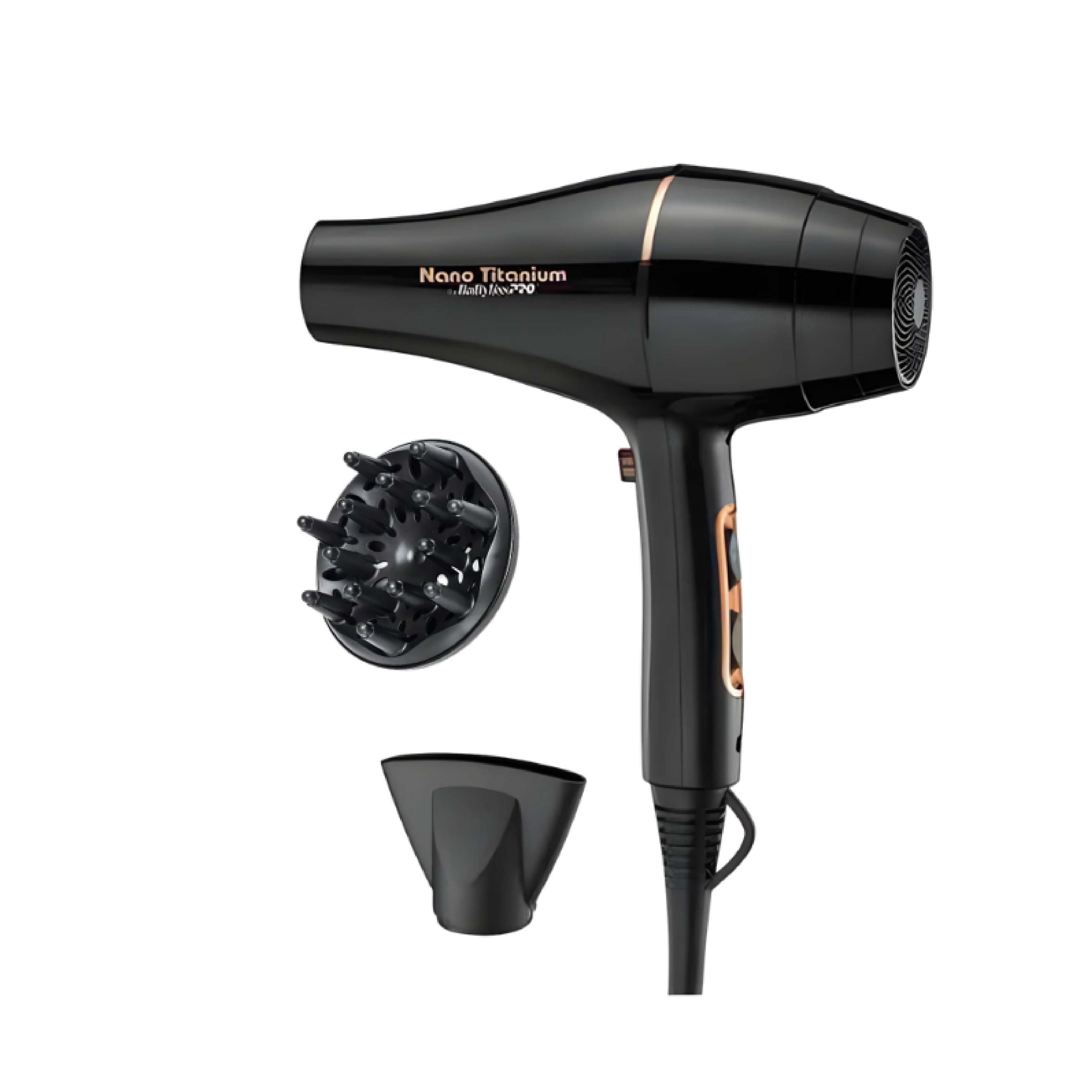 Secador Babyliss Rose Gold Black C/ Difusor