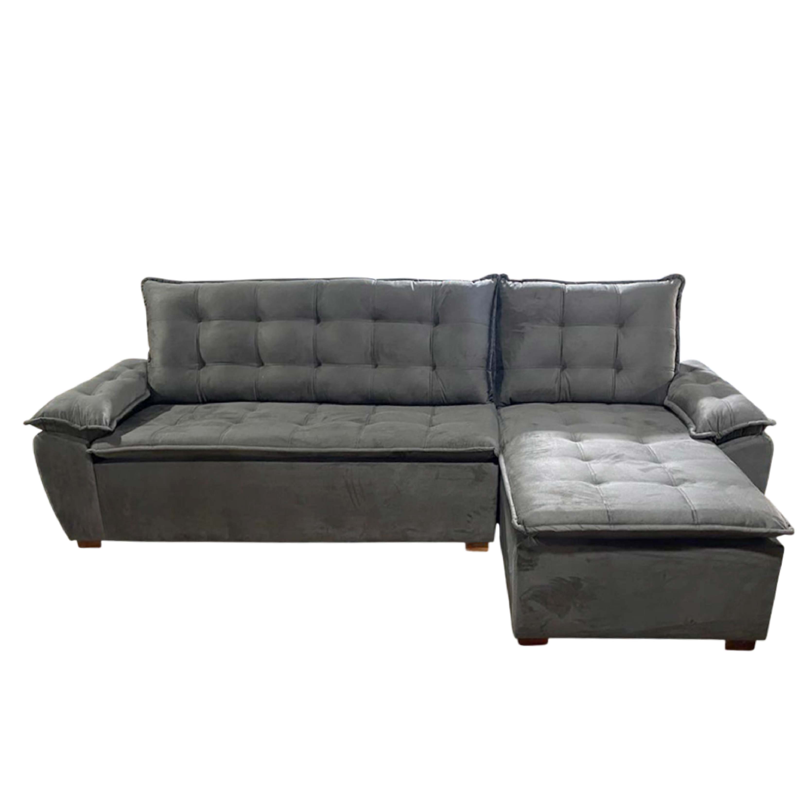 Sofa Confort Pamela 2CHEIS Derecho Gris