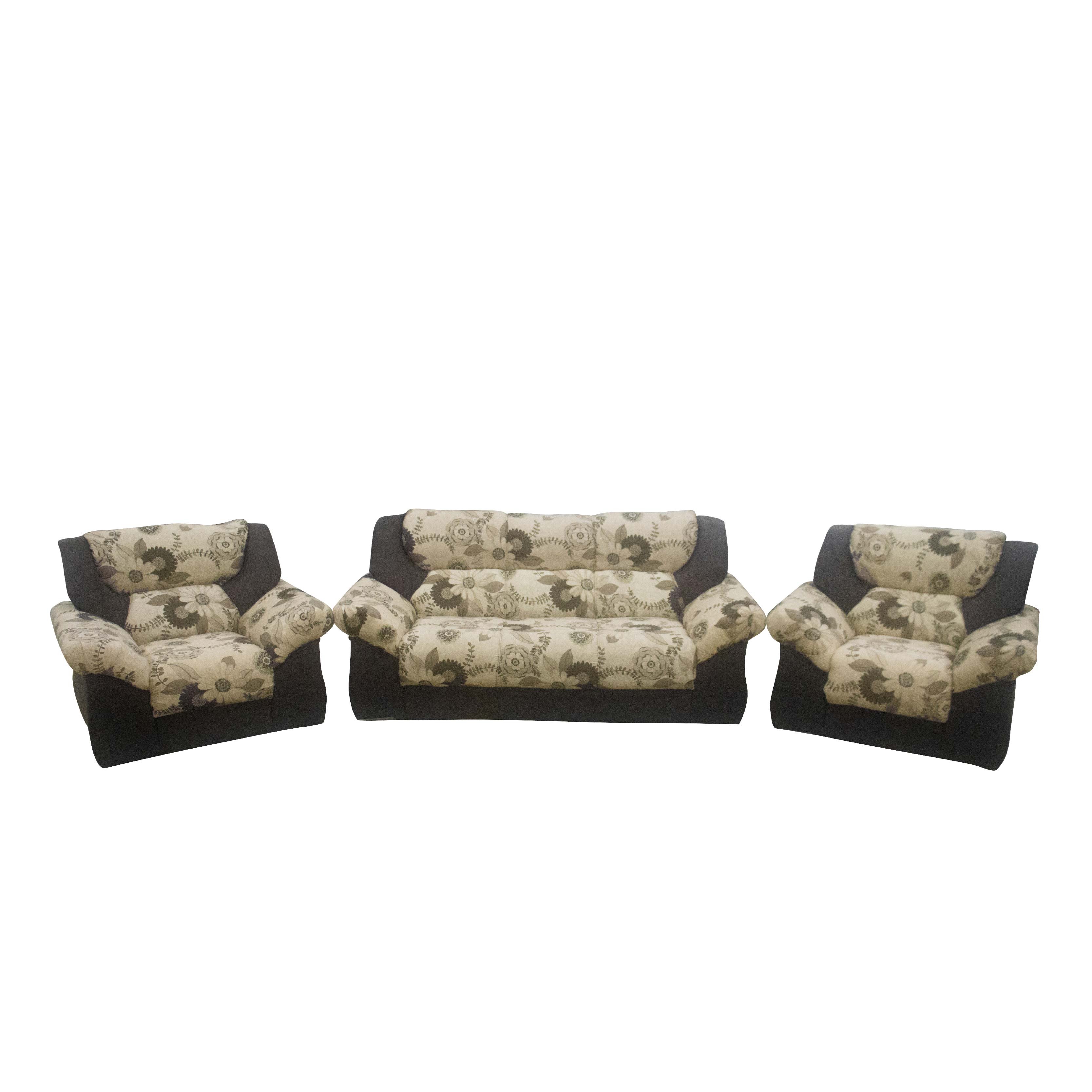 Sofa Nobile Panama 871/877 Marron Estampado 3+1+1 (14732)