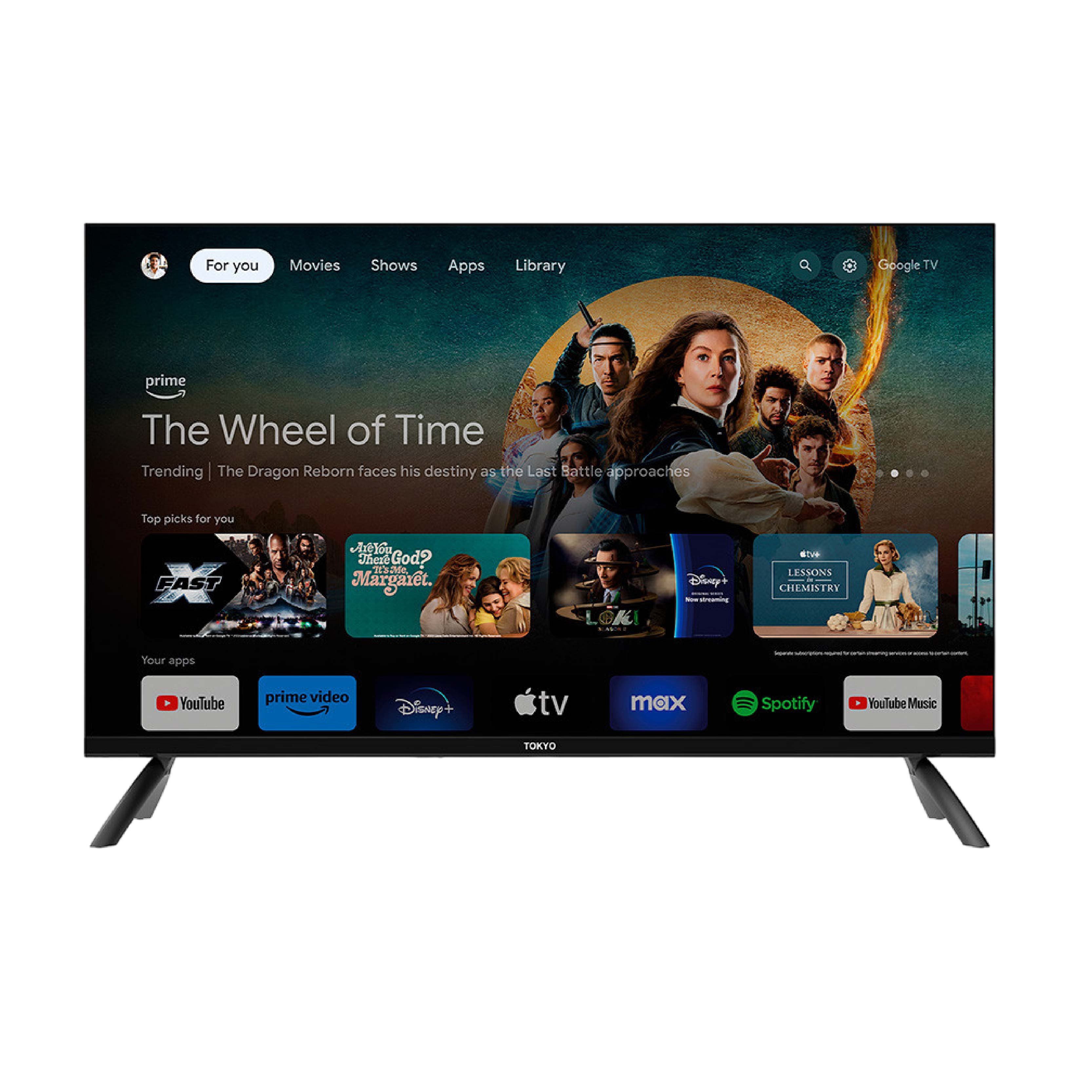 TV Tokyo LED 55" Smart 4K Google Chromecast QLED